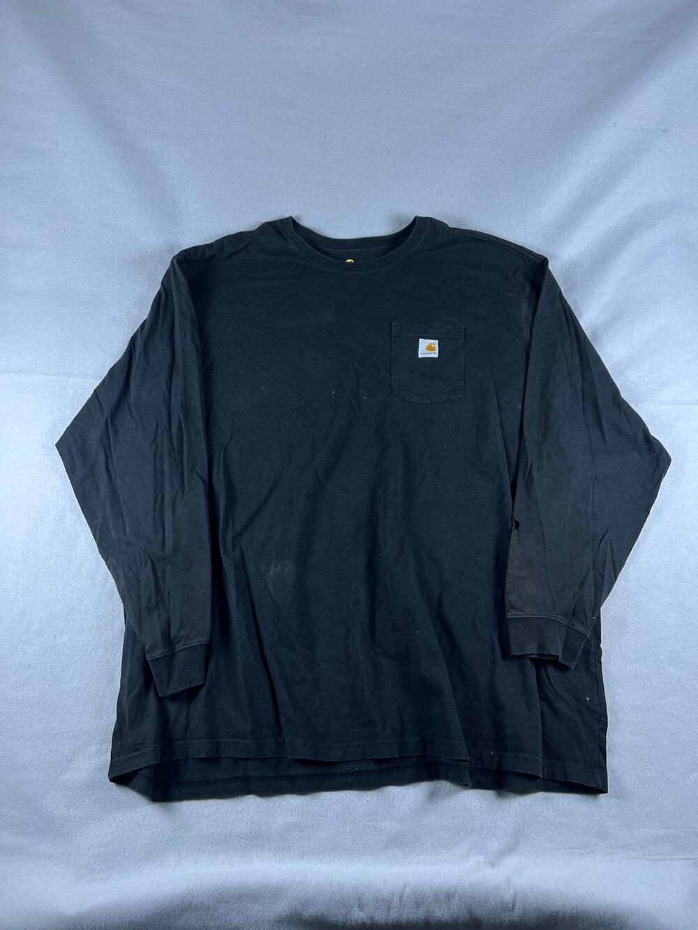 Carhartt T-Shirt Mens 5XL Black Long Sleeve Original Fit Heavyweight Work Tee